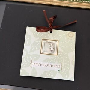 Have courage acorn necklace